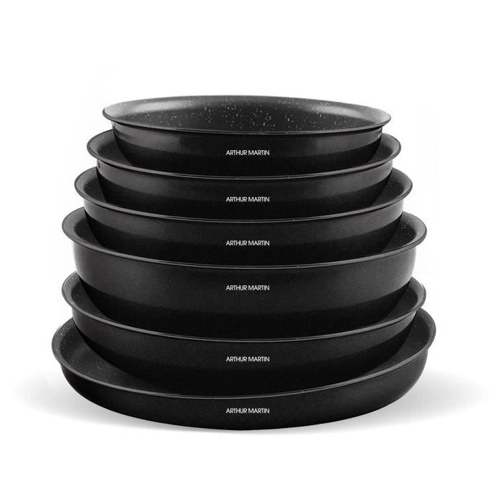 Batterie de cuisine induction - Arthur Martin - AM558 - Aluminium - 20 pieces - Poignée amovible - Tous feux dont induction Batterie de cuisine induction - Arthur Martin - AM558 - Aluminium - 20 pieces - Poignée amovible - Tous feux dont induction