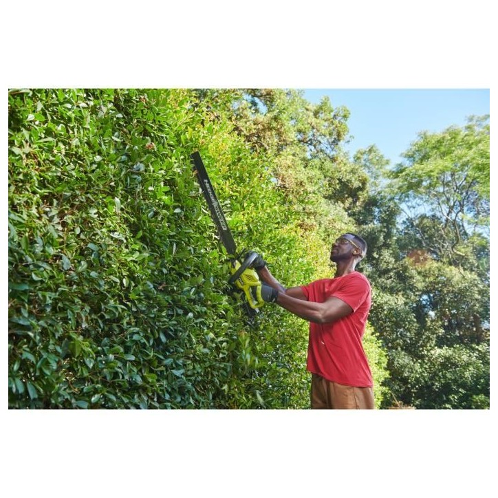 Taille-haies - RYOBI - 36 V - Lames 60 cm - Ecartement 26 mm - Fonction scie - 1 batterie lithium+ 36V 2,0 Ah et 1 chargeur 1,7