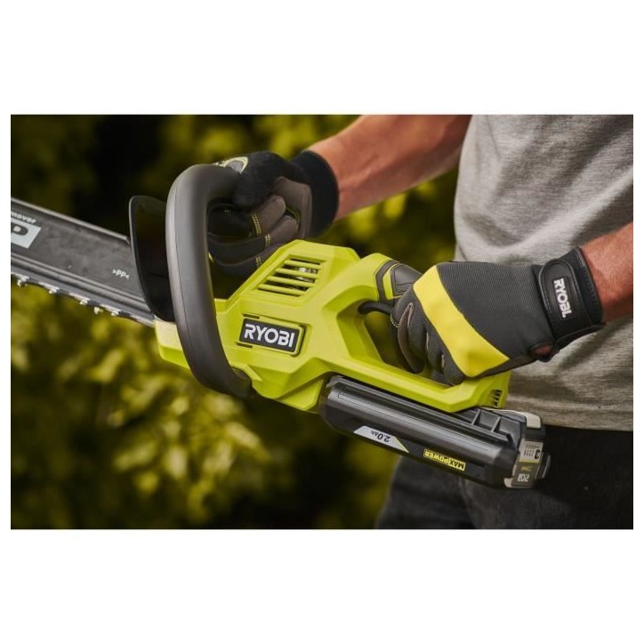 Taille-haies - RYOBI - 36 V - Lames 60 cm - Ecartement 26 mm - Fonction scie - 1 batterie lithium+ 36V 2,0 Ah et 1 chargeur 1,7
