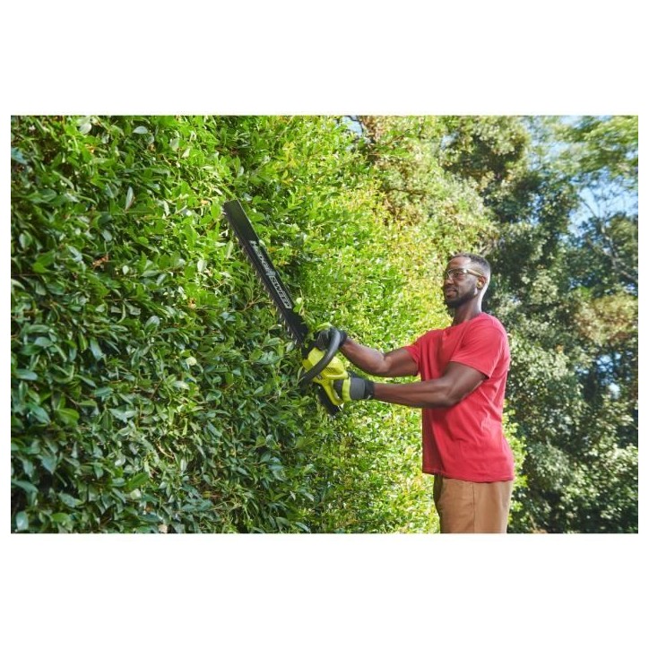Taille-haies - RYOBI - 36 V - Lames 60 cm - Ecartement 26 mm - Fonction scie - 1 batterie lithium+ 36V 2,0 Ah et 1 chargeur 1,7