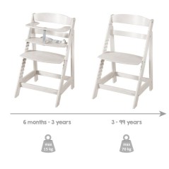 Chaise haute évolutive - ROBA - SIT UP FLEX - Des 6 mois jusqu'a 70 k