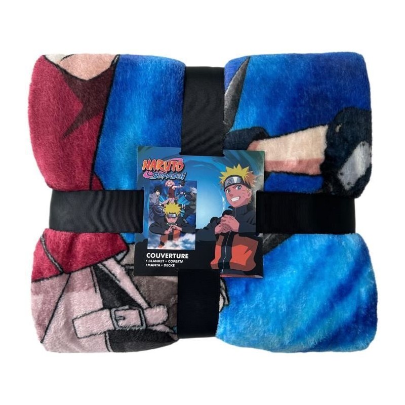 Plaid - NARUTO SHIPPUDEN - Team 7 - 130 x 180 cm