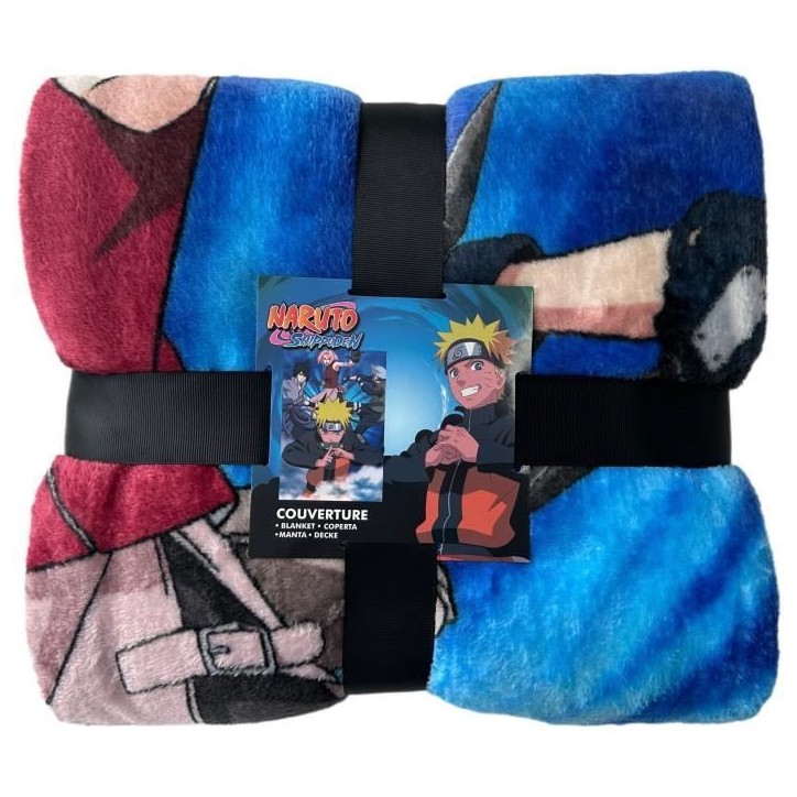 Plaid - NARUTO SHIPPUDEN - Team 7 - 130 x 180 cm