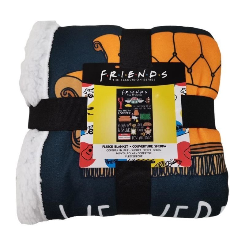 Couverture Sherpa - FRIENDS - 100 x 150 cm