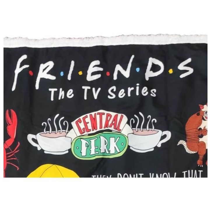 Couverture Sherpa - FRIENDS - 100 x 150 cm Couverture Sherpa - FRIENDS - 100 x 150 cm