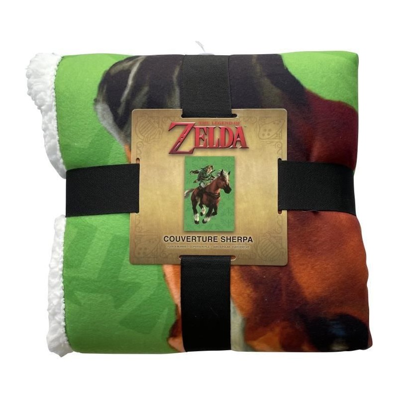 Couverture Sherpa - ZELDA - Link et Epona - 100 x 150 cm