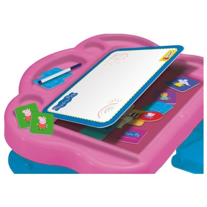 Bureau d'activités Peppa Pig Super Desk - LISCIANI GIOCHI - 10 jeux éducatifs Bureau d'activités Peppa Pig Super Desk - LISCIANI GIOCHI - 10 jeux éducatifs