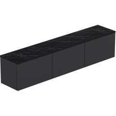 Meuble TV - NEON - Anthracite - 160 x 35 x 32 cm