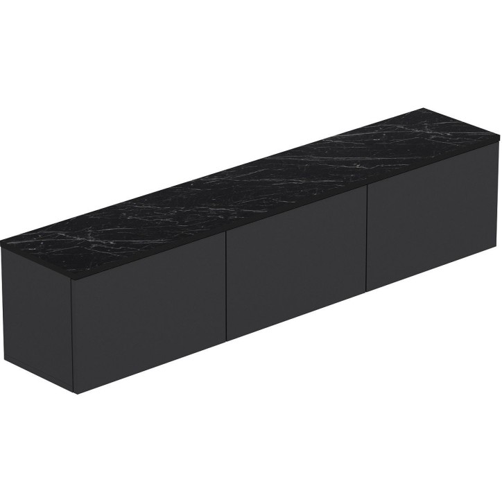 Meuble TV - NEON - Anthracite - 160 x 35 x 32 cm