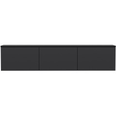 Meuble TV - NEON - Anthracite - 160 x 35 x 32 cm