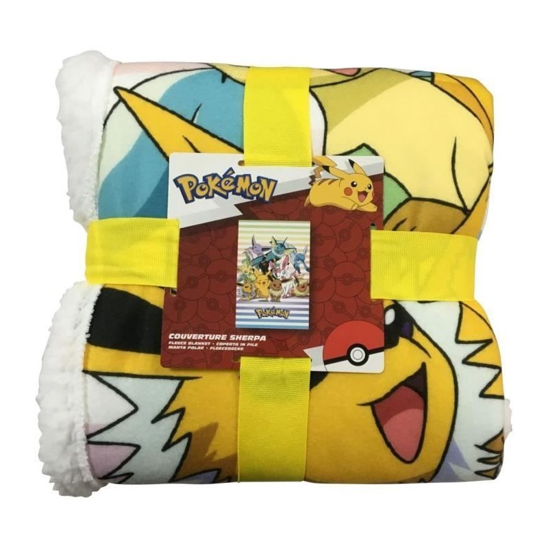 Couverture Sherpa - POKEMON - Evolutions - 100 x 150 cm
