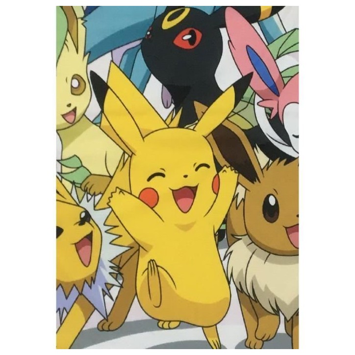 Couverture Sherpa - POKEMON - Evolutions - 100 x 150 cm Couverture Sherpa - POKEMON - Evolutions - 100 x 150 cm