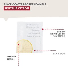 Lot de 2 boîtes de 250 rince doigts au citron - FACKELMANN