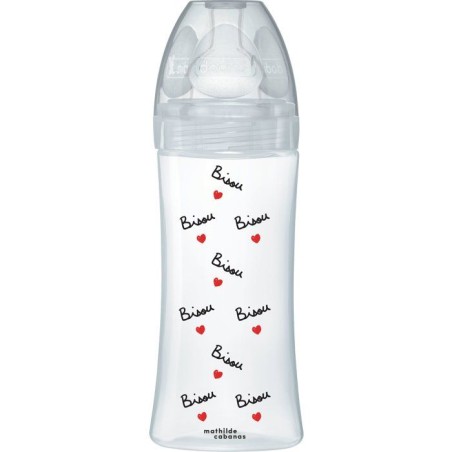 Biberon anti-colique - DODIE - 330 ml - Tétine plate X Mathilde Caban