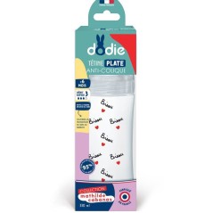 Biberon anti-colique - DODIE - 330 ml - Tétine plate X Mathilde Caban