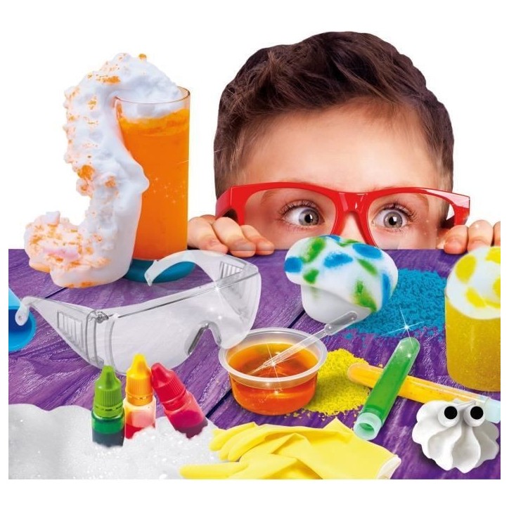 Laboratoire scientifique - LISCIANI - I'm a Genius - Science des mousses - Pistolet a mousse - 15 expériences ludiques