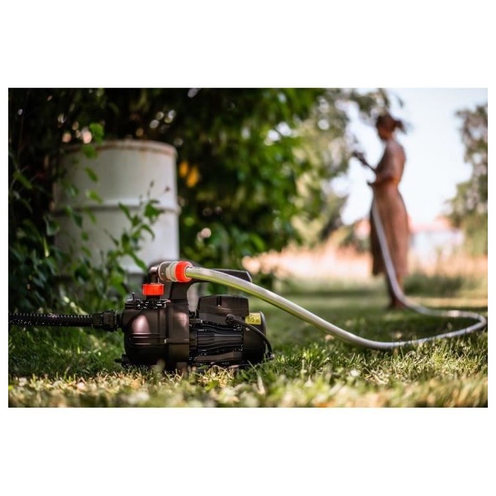 Kit pompe d'arrosage + kit d'aspiration - SPIDO - 5 m - 800 W - débit de 3,6 m³/h - Pression de 3,7 bars