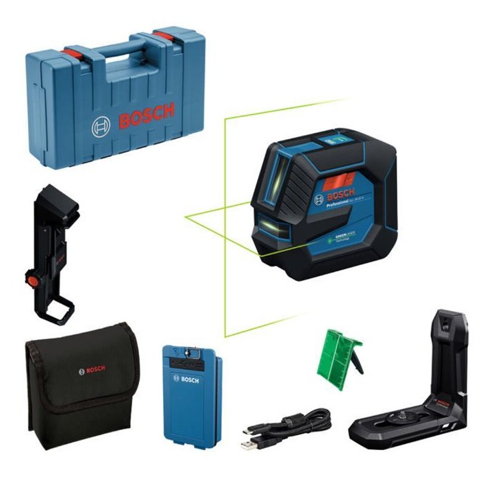 Laser lignes BOSCH GLL 20-22 G + Batterie BA 3.7V 3.0Ah en coffret Laser lignes BOSCH GLL 20-22 G + Batterie BA 3.7V 3.0Ah en coffret