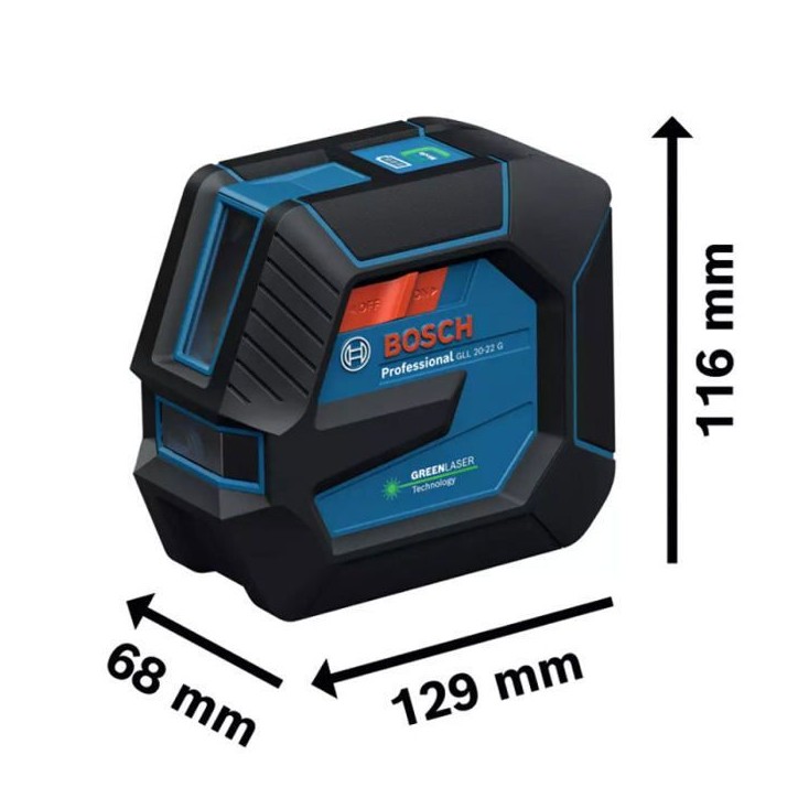Laser lignes BOSCH GLL 20-22 G + Batterie BA 3.7V 3.0Ah en coffret Laser lignes BOSCH GLL 20-22 G + Batterie BA 3.7V 3.0Ah en coffret