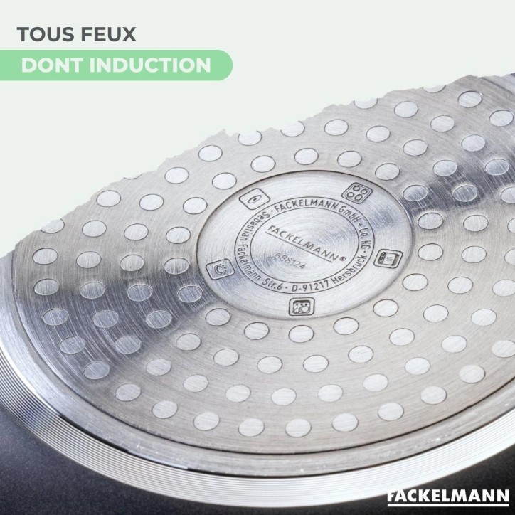 Set de 2 poeles - FACKELMANN - Brandao - Antiadhésives céramique - 16 et 20 cm