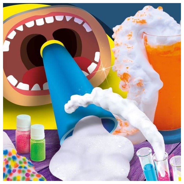 Laboratoire scientifique - LISCIANI - I'm a Genius - Science des mousses - Pistolet a mousse - 15 expériences ludiques