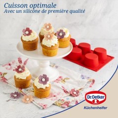 Ensemble de 2 moules a muffins 6 empreintes - DR oeTKER - Flexxibel Lo