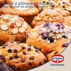 Ensemble de 2 moules a muffins 6 empreintes - DR oeTKER - Flexxibel Lo