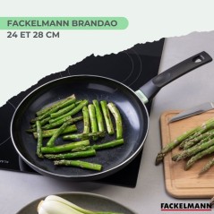 Set de 2 poeles - FACKELMANN - Brandao - Antiadhésives céramique - 24 et 28 cm