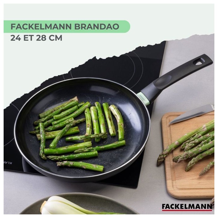 Set de 2 poeles - FACKELMANN - Brandao - Antiadhésives céramique - 24 et 28 cm Set de 2 poeles - FACKELMANN - Brandao - Antiadhésives céramique - 24 et 28 cm