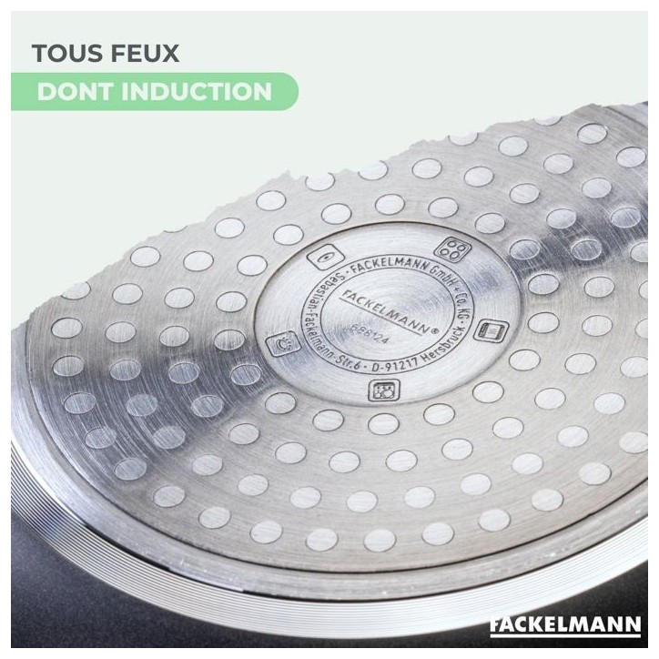 Set de 2 poeles - FACKELMANN - Brandao - Antiadhésives céramique - 24 et 28 cm Set de 2 poeles - FACKELMANN - Brandao - Antiadhésives céramique - 24 et 28 cm