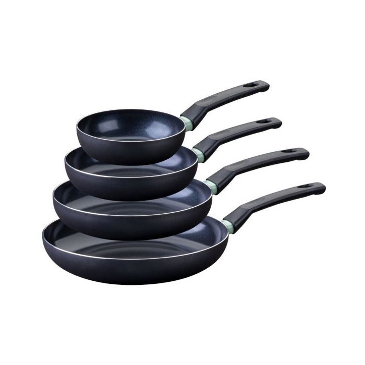 Set de 4 poeles - FACKELMANN - Brandao - Antiadhésives céramique - 16, 20, 24 et 28 cm