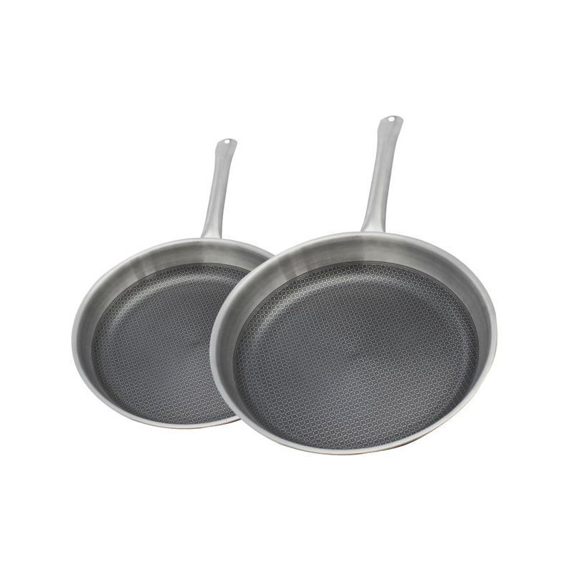Set de 2 poeles a induction - ELO - Relief Solutions - Inox 18/10 ELOD