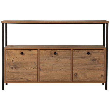 Buffet / console - SOLACE - 3 portes - 120 x 77 x 30 cm - Pin atlantiq