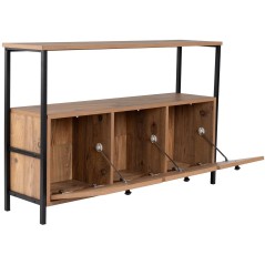 Buffet / console - SOLACE - 3 portes - 120 x 77 x 30 cm - Pin atlantiq