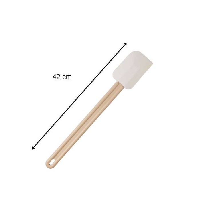 Ensemble de 2 Maryses de pâtisserie et de cuisine - FACKELMANN - Manche en résine - 42 cm