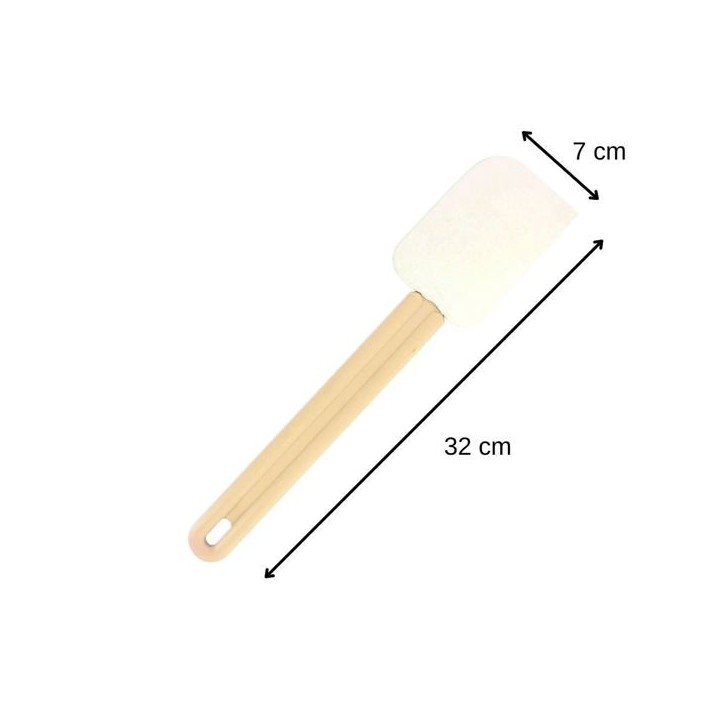 Ensemble de 2 Maryses de pâtisserie et de cuisine - FACKELMANN - Manche en résine - 32 cm
