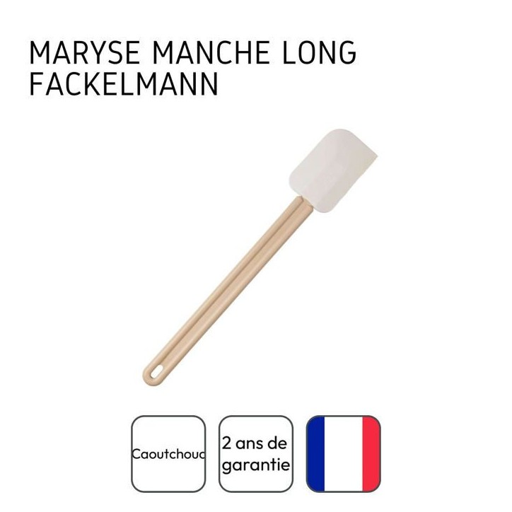 Ensemble de 2 Maryses de pâtisserie et de cuisine - FACKELMANN - Manche en résine - 32 cm