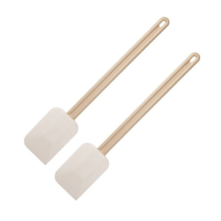 Ensemble de 2 Maryses de pâtisserie de cuisine - FACKELMANN - Manche en résine - 52 cm