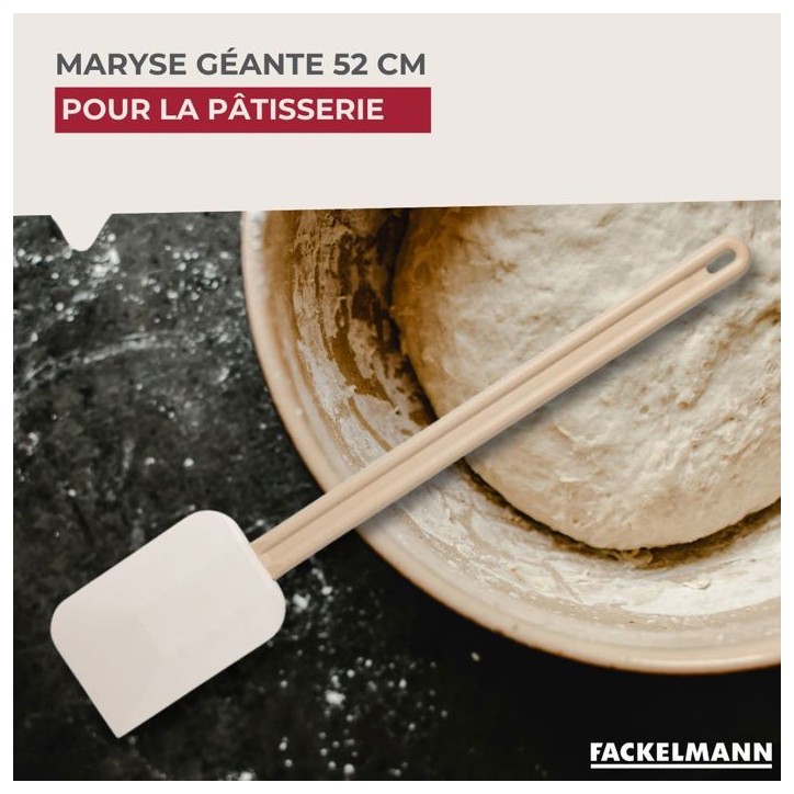 Ensemble de 2 Maryses de pâtisserie de cuisine - FACKELMANN - Manche en résine - 52 cm