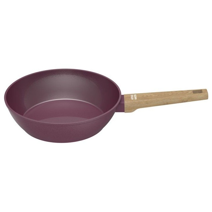 Sauteuse - Tous feux dont induction - ARTHUR MARTIN - AM3056 - Revetement céramique - Ø 24 cm - Couvercle et panier inox - Pru Sauteuse - Tous feux dont induction - ARTHUR MARTIN - AM3056 - Revetement céramique - Ø 24 cm - Couvercle et panier inox - Pru
