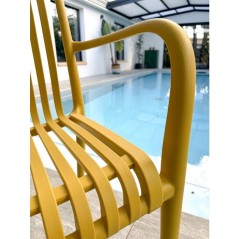 Lot de 2 fauteuils de jardin - CITY GARDEN - Tiago-FT - Empilable - Mo