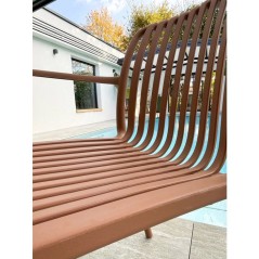 Lot de 2 fauteuils de jardin - CITY GARDEN - Tiago-FT - Empilable - Te