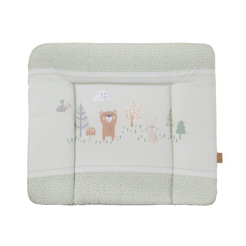 Matelas a langer - ROBA - WOODLAND BUDDIES - 85 x 75 cm - Bords réhau