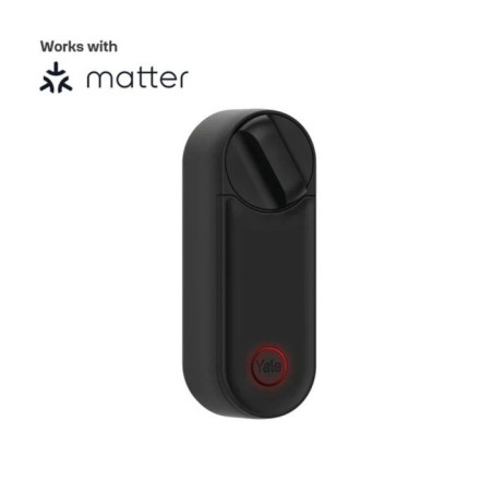 Serrure connectée - YALE - Linus L2 - Batterie rechargeable - Wi-Fi - Contrôle d'acces - Finition noire mate