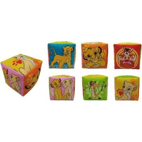 Coussin premium Cube Le Roi Lion, Dimension 25 x 25 x 25 cm, Disney