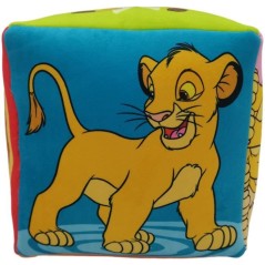Coussin premium Cube Le Roi Lion, Dimension 25 x 25 x 25 cm, Disney