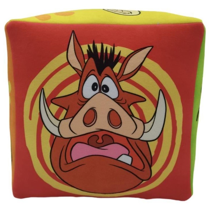 Coussin premium Cube Le Roi Lion, Dimension 25 x 25 x 25 cm, Disney
