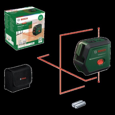 Laser lignes BOSCH - UniversalLevel - Avec housse de transport et 2 pi