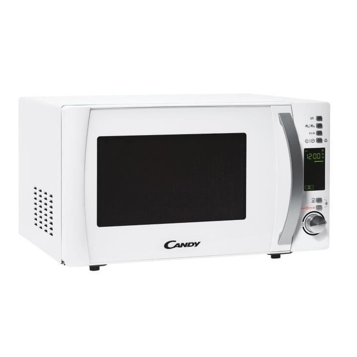 Micro-ondes Candy Timeless CMXW20DW 700W 20L Digital Blanc - Fonction Décongélation - 5 Niveaux de Puissance - 10 Menus Auto
