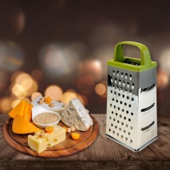 Ensemble de 2 Râpes a fromages et a légumes 4 faces - FACKELMANN - Gamme Zéro